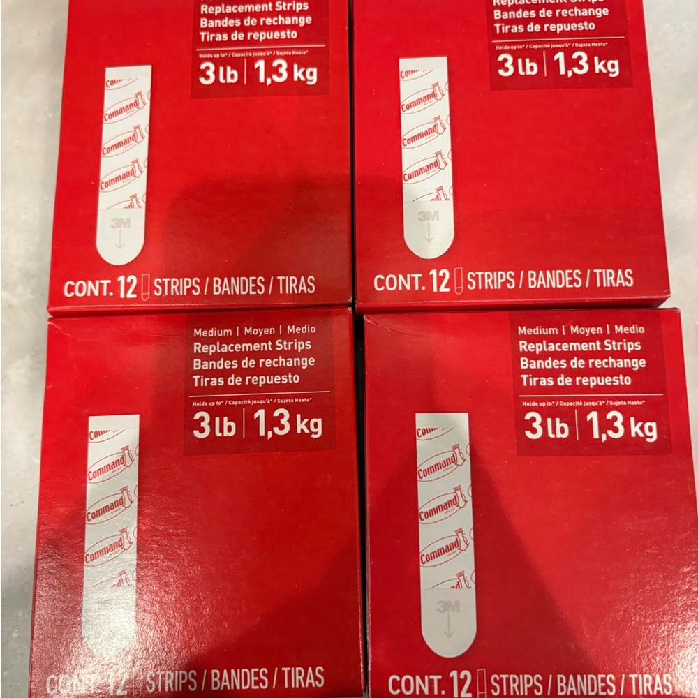 Command Replacement Strips 3 lb set of 5